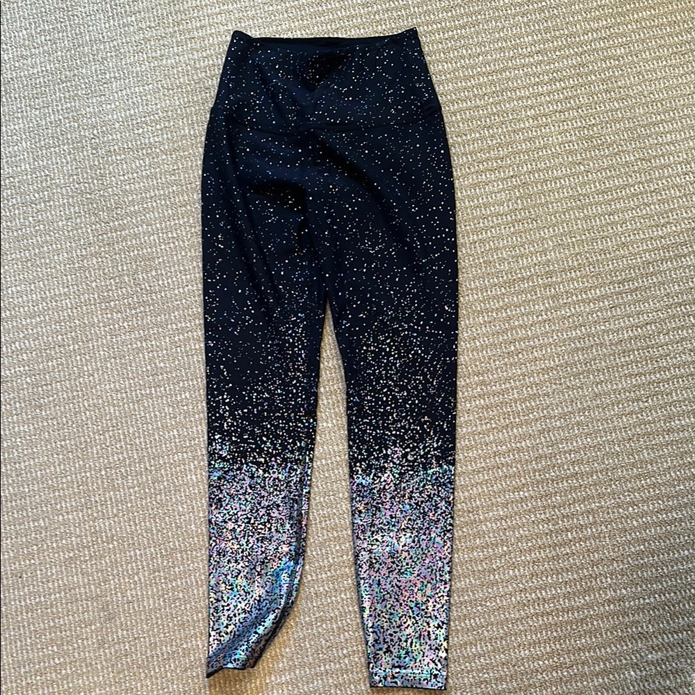 Black and Silver Speckled Leggings
